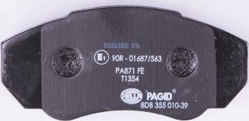 HELLA PAGID 8DB 355 010-391 - Komplet Pločica, disk-kočnica www.molydon.hr