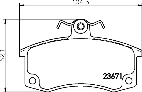 HELLA PAGID 8DB 355 010-341 - Komplet Pločica, disk-kočnica www.molydon.hr