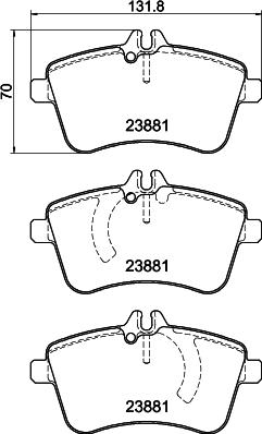 HELLA PAGID 8DB 355 010-331 - Komplet Pločica, disk-kočnica www.molydon.hr