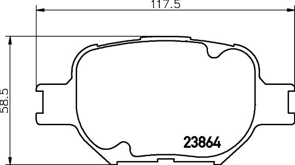 HELLA PAGID 8DB 355 010-201 - Komplet Pločica, disk-kočnica www.molydon.hr