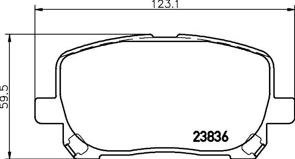 HELLA PAGID 8DB 355 010-221 - Komplet Pločica, disk-kočnica www.molydon.hr