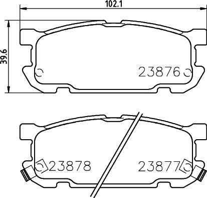 HELLA PAGID 8DB 355 010-271 - Komplet Pločica, disk-kočnica www.molydon.hr