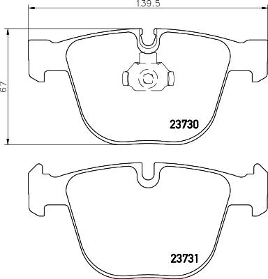 HELLA PAGID 8DB 355 010-751 - Komplet Pločica, disk-kočnica www.molydon.hr