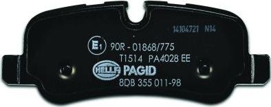 HELLA PAGID 8DB 355 011-981 - Komplet Pločica, disk-kočnica www.molydon.hr