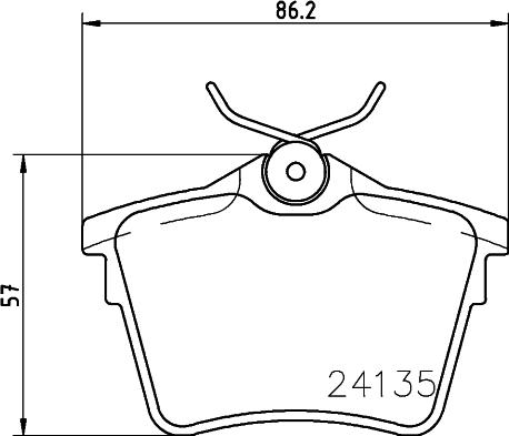 HELLA PAGID 8DB 355 011-501 - Komplet Pločica, disk-kočnica www.molydon.hr