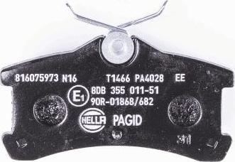 HELLA PAGID 8DB 355 011-511 - Komplet Pločica, disk-kočnica www.molydon.hr