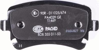 HELLA PAGID 8DB 355 011-531 - Komplet Pločica, disk-kočnica www.molydon.hr