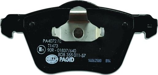 HELLA PAGID 8DB 355 011-571 - Komplet Pločica, disk-kočnica www.molydon.hr