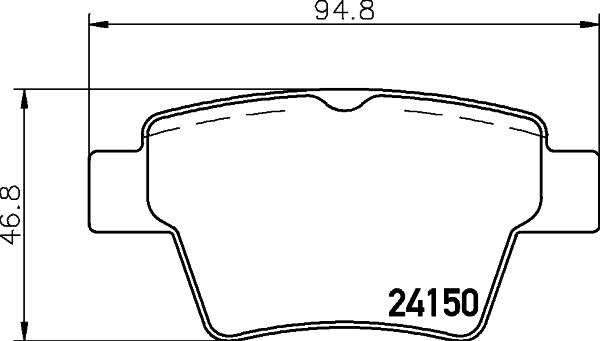 HELLA PAGID 8DB 355 011-821 - Komplet Pločica, disk-kočnica www.molydon.hr