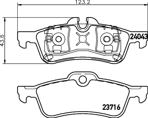 HELLA PAGID 8DB 355 011-351 - Komplet Pločica, disk-kočnica www.molydon.hr