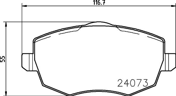 HELLA PAGID 8DB 355 011-221 - Komplet Pločica, disk-kočnica www.molydon.hr