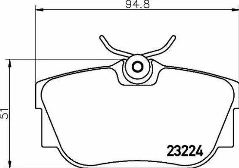 HELLA PAGID 8DB355018-581 - Komplet Pločica, disk-kočnica www.molydon.hr