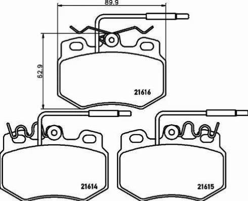 HELLA PAGID 8DB 355 018-091 - Komplet Pločica, disk-kočnica www.molydon.hr