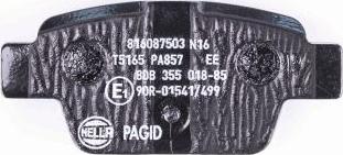 HELLA PAGID 8DB 355 018-851 - Komplet Pločica, disk-kočnica www.molydon.hr