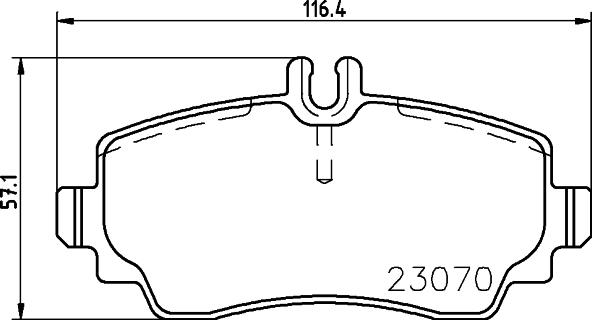 HELLA PAGID 8DB 355 018-881 - Komplet Pločica, disk-kočnica www.molydon.hr