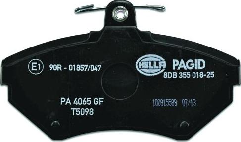 HELLA PAGID 8DB 355 018-251 - Komplet Pločica, disk-kočnica www.molydon.hr