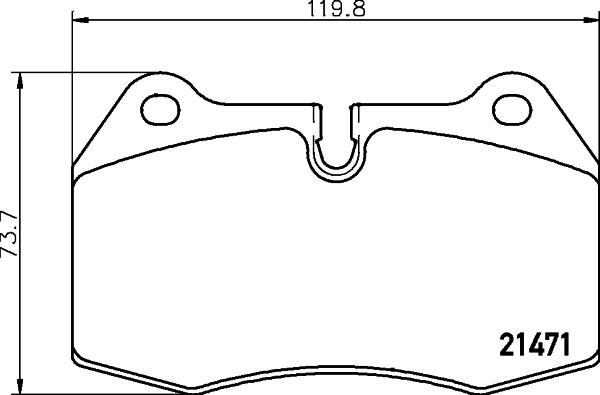 HELLA PAGID 8DB 355 018-211 - Komplet Pločica, disk-kočnica www.molydon.hr