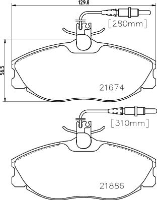 HELLA PAGID 8DB 355 018-221 - Komplet Pločica, disk-kočnica www.molydon.hr