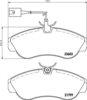 HELLA PAGID 8DB 355 018-791 - Komplet Pločica, disk-kočnica www.molydon.hr