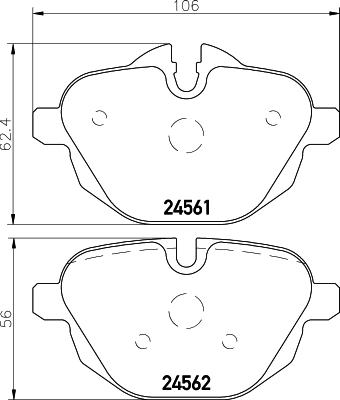 HELLA PAGID 8DB 355 013-921 - Komplet Pločica, disk-kočnica www.molydon.hr