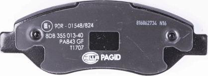 HELLA PAGID 8DB 355 013-401 - Komplet Pločica, disk-kočnica www.molydon.hr