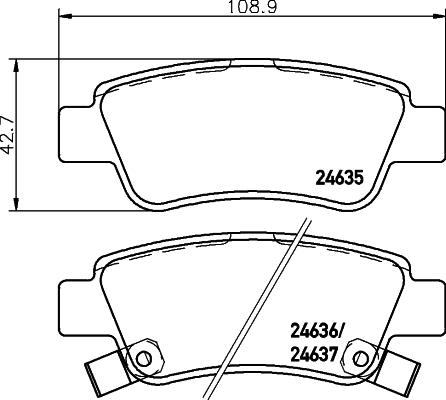 HELLA PAGID 8DB 355 013-591 - Komplet Pločica, disk-kočnica www.molydon.hr