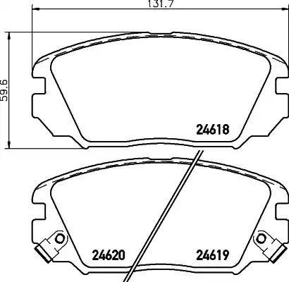 HELLA PAGID 8DB 355 013-531 - Komplet Pločica, disk-kočnica www.molydon.hr