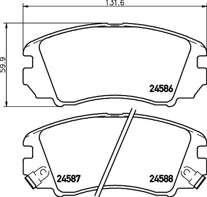 HELLA PAGID 8DB 355 013-521 - Komplet Pločica, disk-kočnica www.molydon.hr