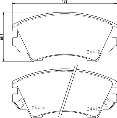 HELLA PAGID 8DB 355 013-041 - Komplet Pločica, disk-kočnica www.molydon.hr