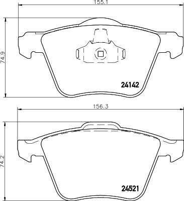 HELLA PAGID 8DB 355 013-001 - Komplet Pločica, disk-kočnica www.molydon.hr