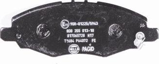 HELLA PAGID 8DB 355 013-181 - Komplet Pločica, disk-kočnica www.molydon.hr