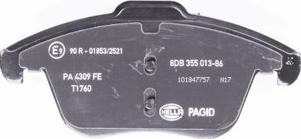 HELLA PAGID 8DB 355 013-861 - Komplet Pločica, disk-kočnica www.molydon.hr