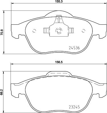 HELLA PAGID 8DB 355 013-241 - Komplet Pločica, disk-kočnica www.molydon.hr