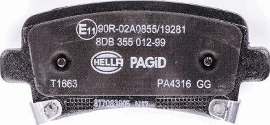 HELLA PAGID 8DB 355 012-991 - Komplet Pločica, disk-kočnica www.molydon.hr