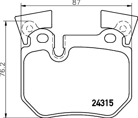 HELLA PAGID 8DB 355 012-551 - Komplet Pločica, disk-kočnica www.molydon.hr