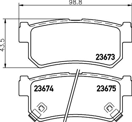 HELLA PAGID 8DB 355 012-501 - Komplet Pločica, disk-kočnica www.molydon.hr