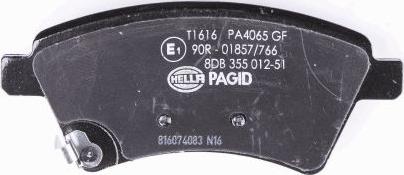 HELLA PAGID 8DB 355 012-511 - Komplet Pločica, disk-kočnica www.molydon.hr