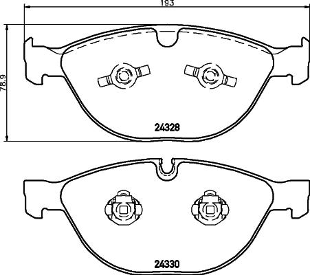 HELLA PAGID 8DB 355 012-521 - Komplet Pločica, disk-kočnica www.molydon.hr