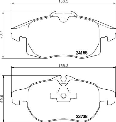 HELLA PAGID 8DB 355 012-681 - Komplet Pločica, disk-kočnica www.molydon.hr