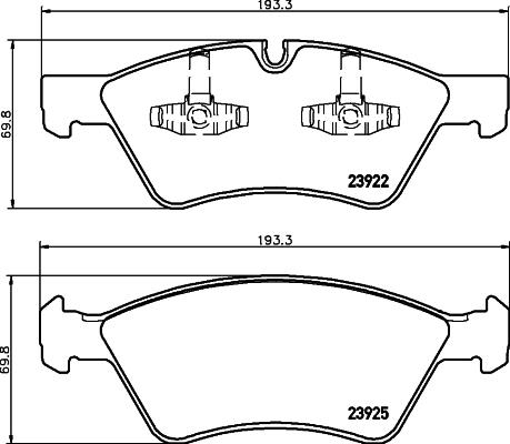 HELLA PAGID 8DB 355 012-011 - Komplet Pločica, disk-kočnica www.molydon.hr