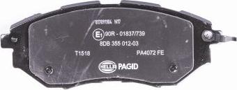 HELLA PAGID 8DB 355 012-031 - Komplet Pločica, disk-kočnica www.molydon.hr