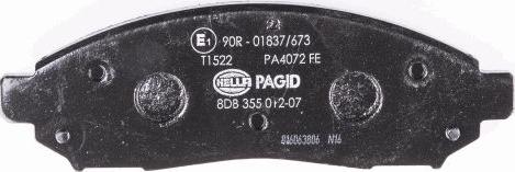 HELLA PAGID 8DB 355 012-071 - Komplet Pločica, disk-kočnica www.molydon.hr