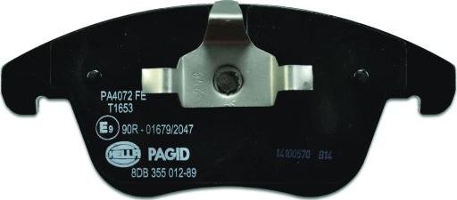 HELLA PAGID 8DB 355 012-891 - Komplet Pločica, disk-kočnica www.molydon.hr