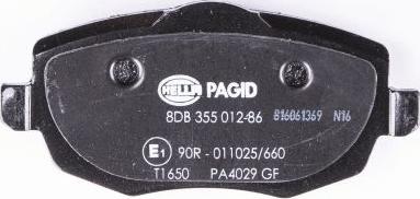 HELLA PAGID 8DB 355 012-851 - Komplet Pločica, disk-kočnica www.molydon.hr