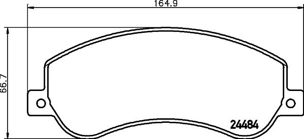 HELLA PAGID 8DB 355 015-401 - Komplet Pločica, disk-kočnica www.molydon.hr