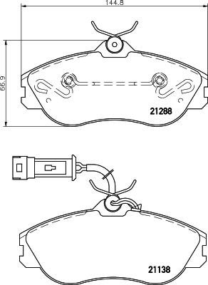 HELLA PAGID 8DB 355 017-911 - Komplet Pločica, disk-kočnica www.molydon.hr