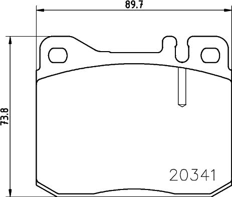 HELLA PAGID 8DB 355 017-431 - Komplet Pločica, disk-kočnica www.molydon.hr