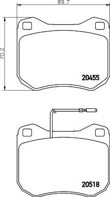 HELLA PAGID 8DB 355 017-421 - Komplet Pločica, disk-kočnica www.molydon.hr