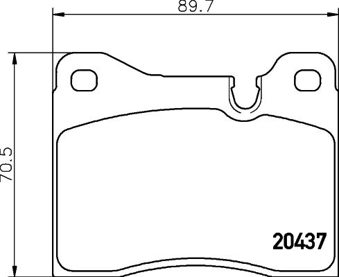 HELLA PAGID 8DB 355 017-561 - Komplet Pločica, disk-kočnica www.molydon.hr