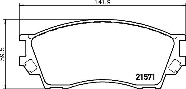 HELLA PAGID 8DB 355 017-091 - Komplet Pločica, disk-kočnica www.molydon.hr